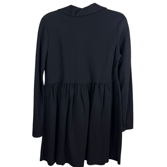 Zara Black Babydoll Dress With Collar - Picture 4 of 8